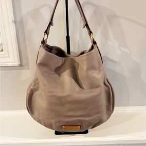 Marc by Marc Jacobs Taupe Leather Classic Q Hillier Hobo